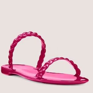 Stuart Weitzman Braida Sawyer Jelly Sandal Orchid 38.5 (8)